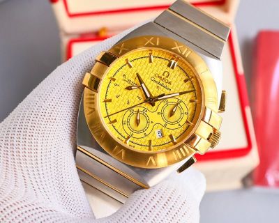 Omega Constelllation 43MM 9100 Movement Sapphire Glass Chronograph Sports Watch